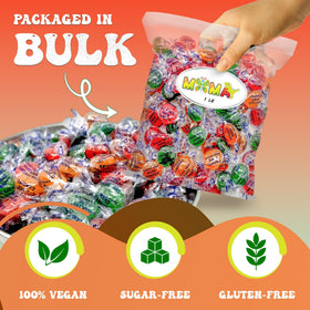 MIMA MIMA individually wrapped hard candies for freshness on the go.