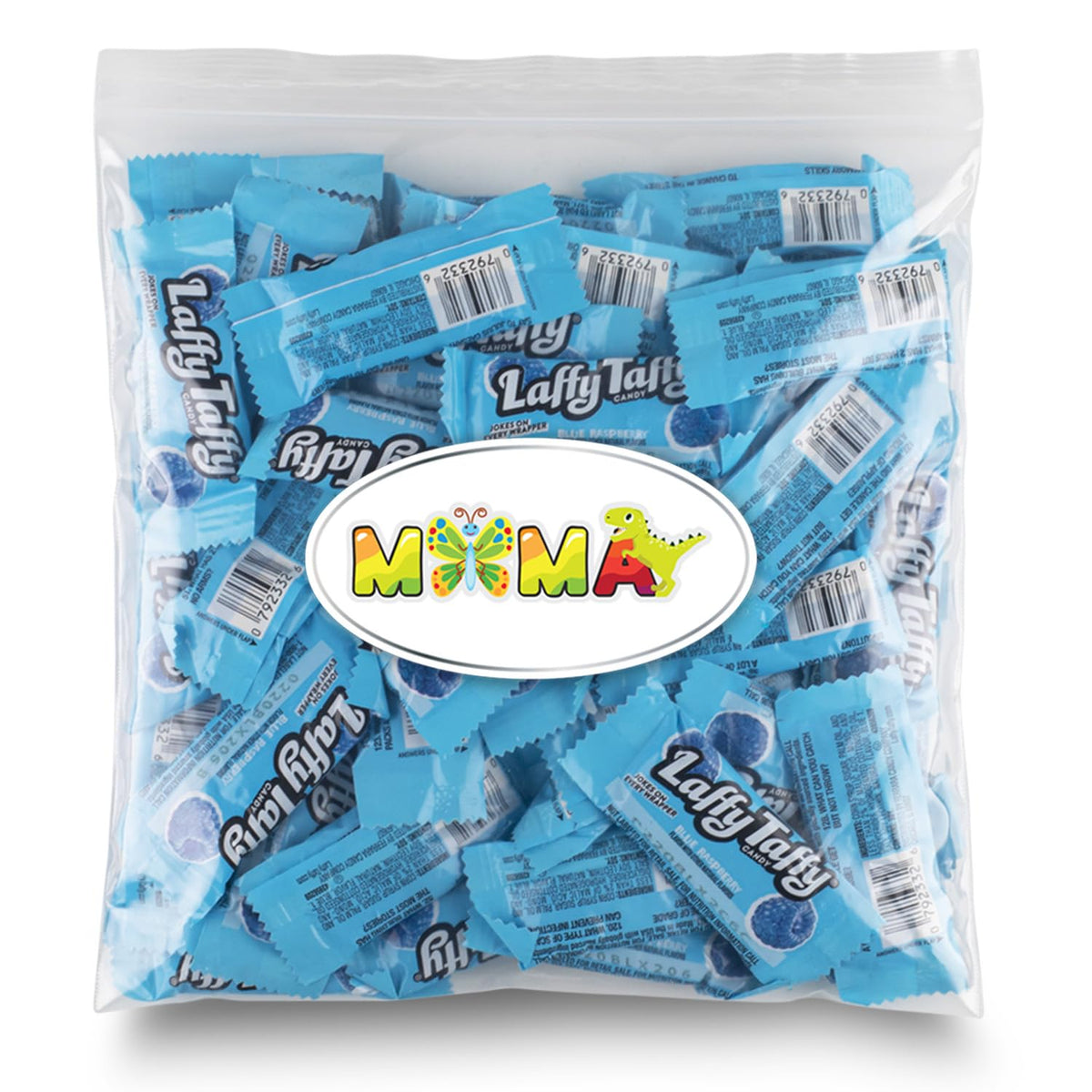 MIMA MIMA Laffy Taffy blue raspberry wrapped bars for bulk party favors
