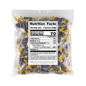 MIMA MIMA repackaged branded candies with individually wrapped grape pieces.