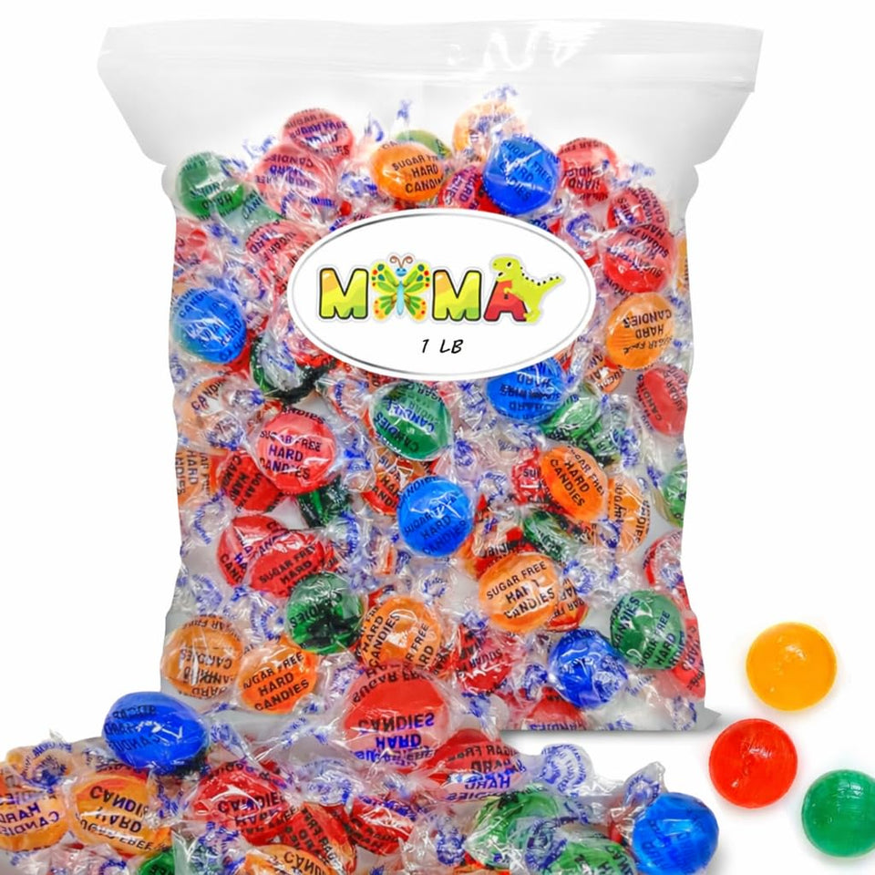 MIMA MIMA sugar-free fruit flavors candy assortment for guilt-free snacking.