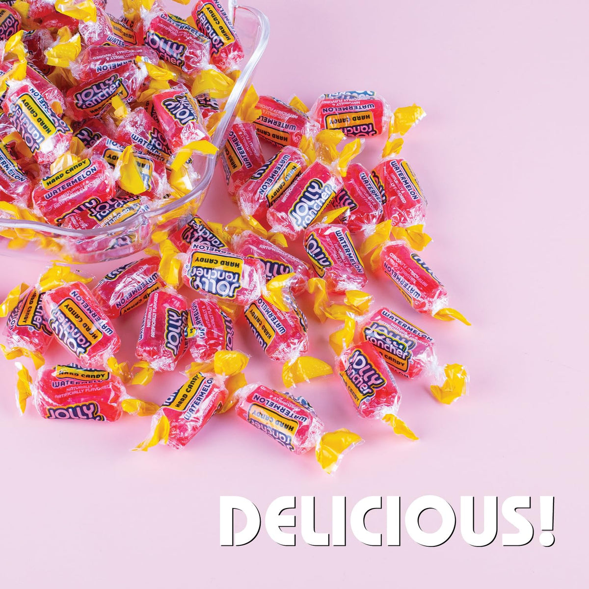 Mima Mima watermelon hard candy colorful wrappers attracting attention at events.
