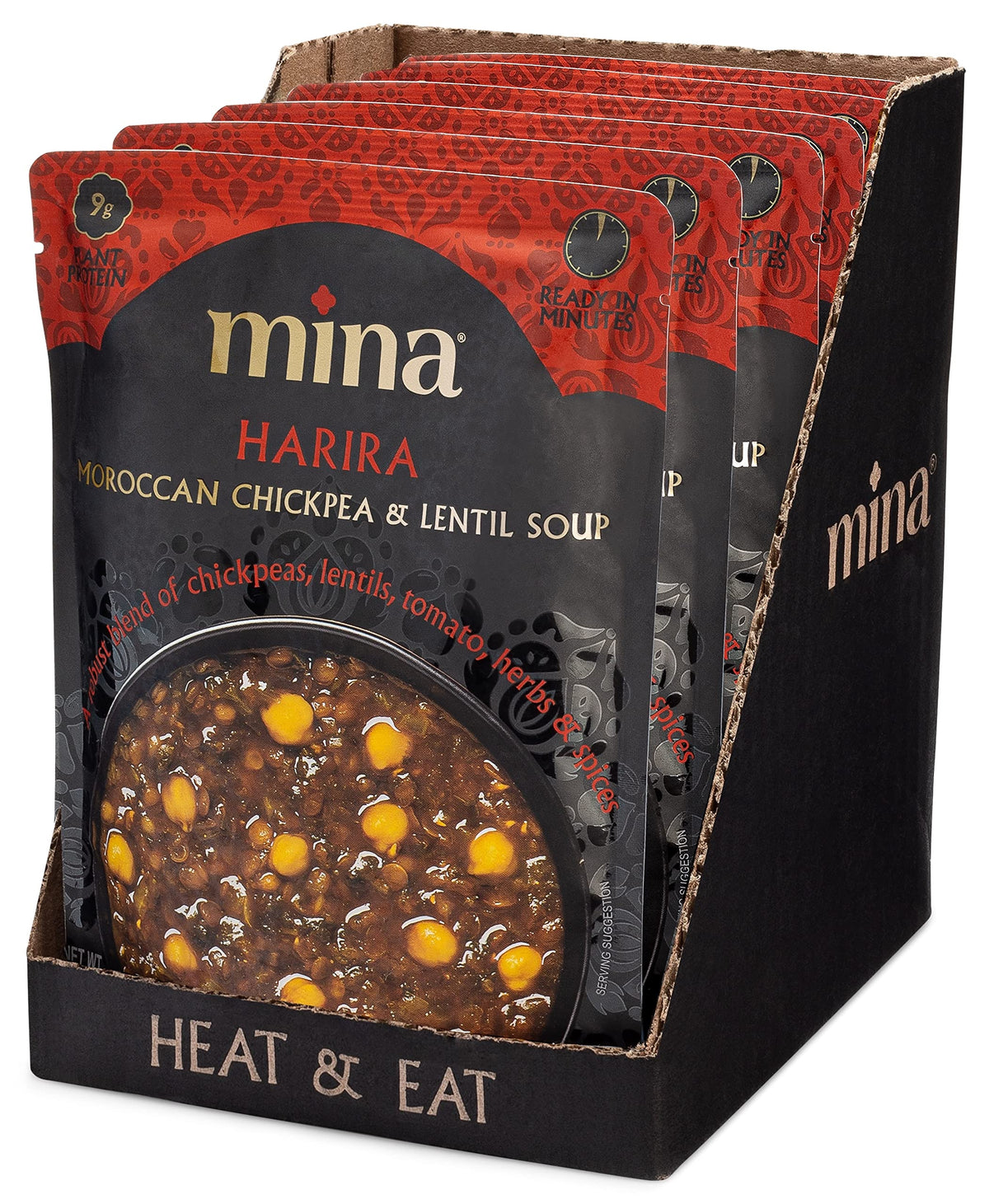 Mina Harira simmering on the stove, ready in minutes.