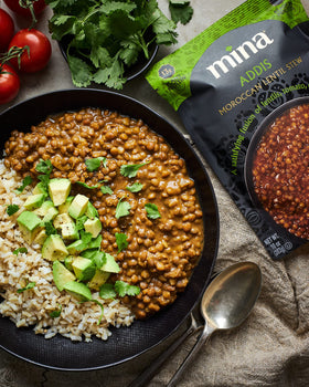 Mina Lentils pack of 6 for bulk, convenient meal planning.
