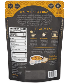 Mina Loubia stew ingredients close-up highlighting wholesome plant protein.