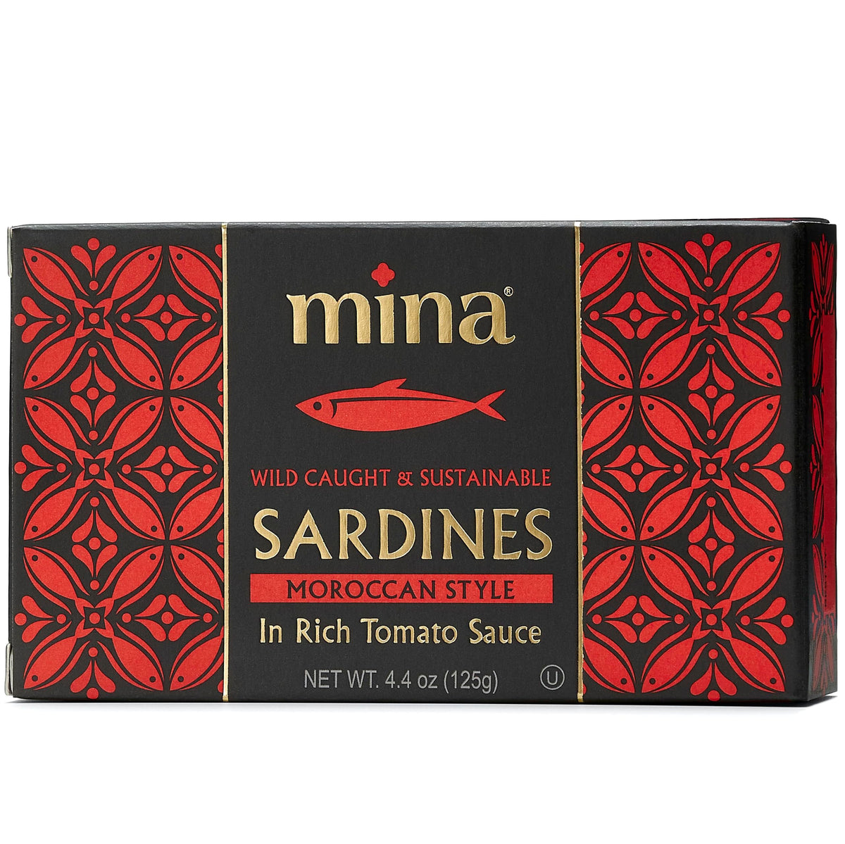 Mina Sardines cheremoula spice blend can, ideal for quick Mediterranean-inspired meals.