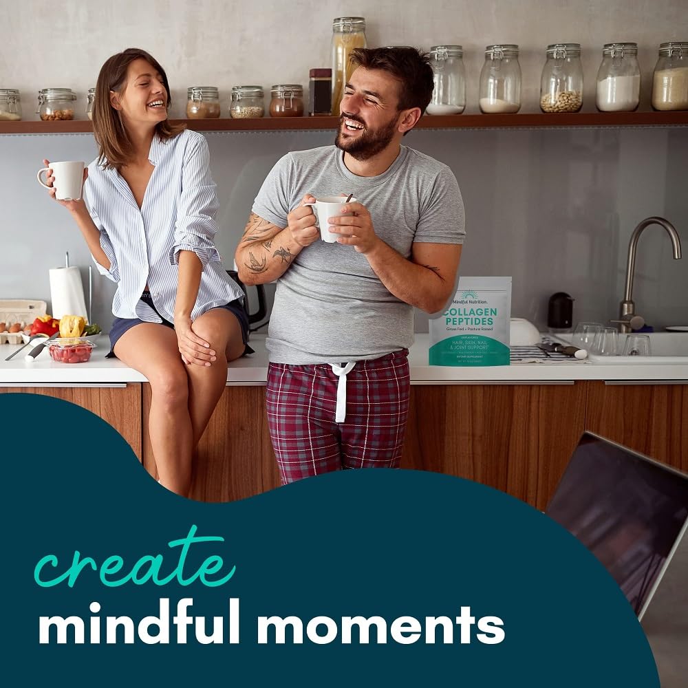 Mindful Morning glass of plant based milk beside hot chocolate mix
