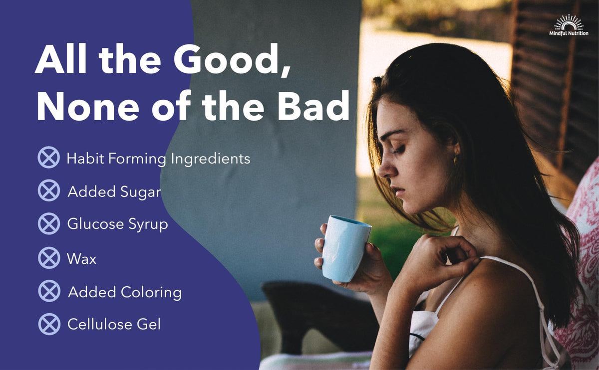 Mindful Nutrition Mindful Calm warm mug for nighttime unwind.