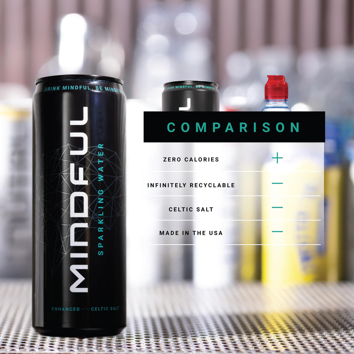 MINDFUL daily ritual drink offers a refreshing, calorie-free break.
