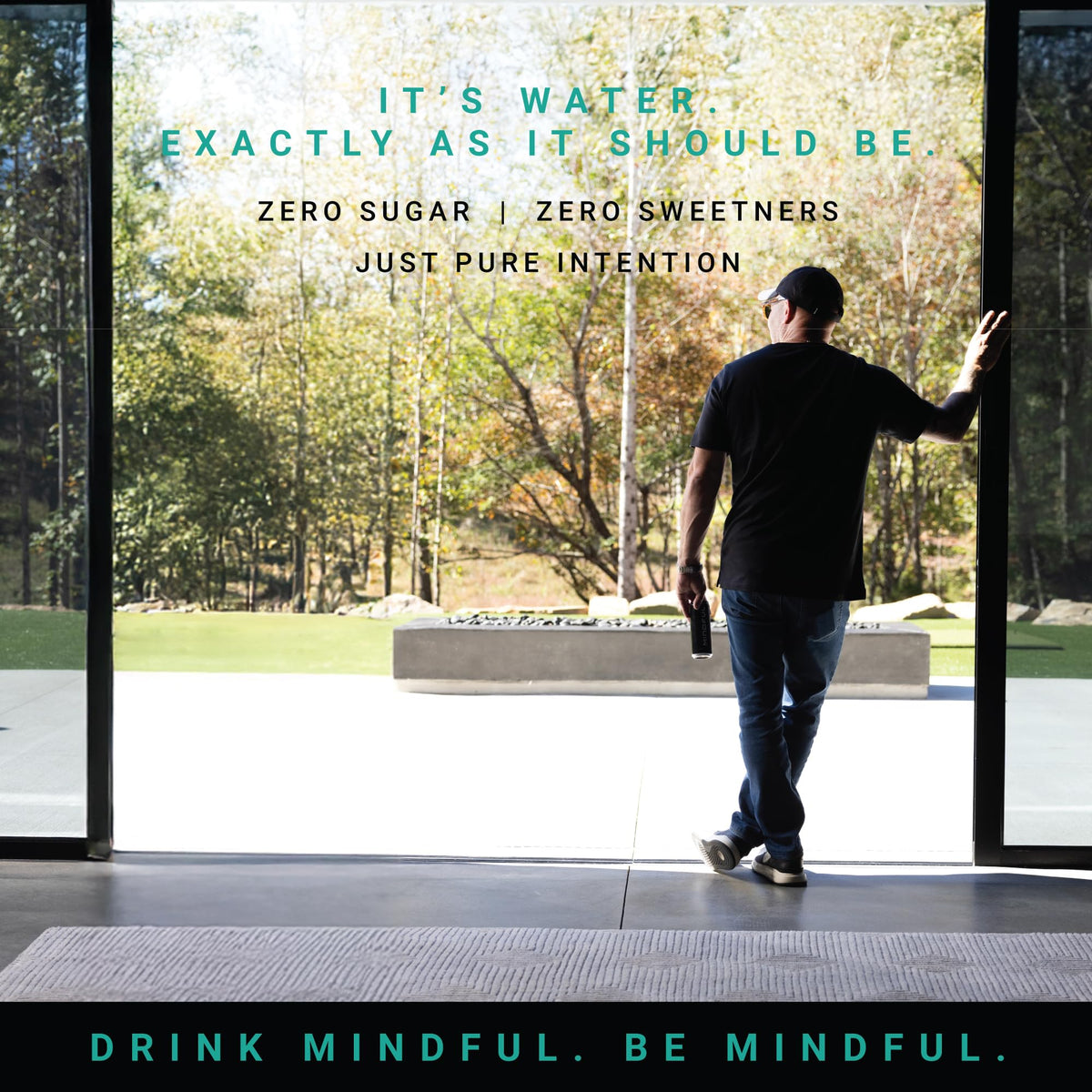 MINDFUL travel-ready 12-ounce can fits bags for easy hydration.