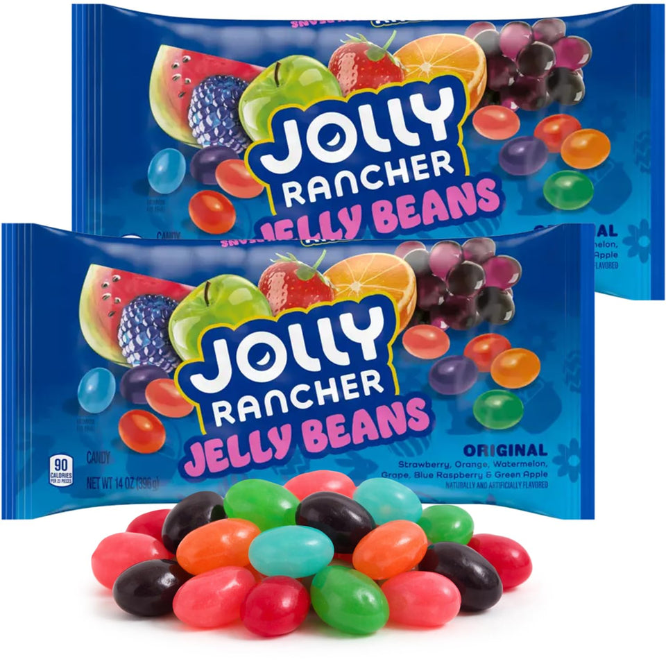 Mindy's Goodies Jolly Ranchers Jelly Beans 2-pack front view for festive Easter snacking.