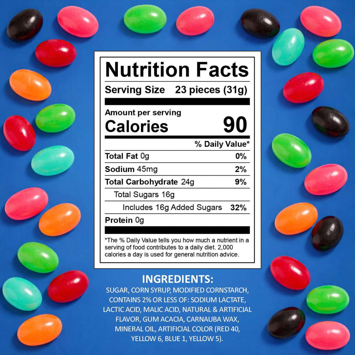 Mindy's Goodies Jolly Ranchers Jelly Beans colorful flavors for party bowls and desserts.