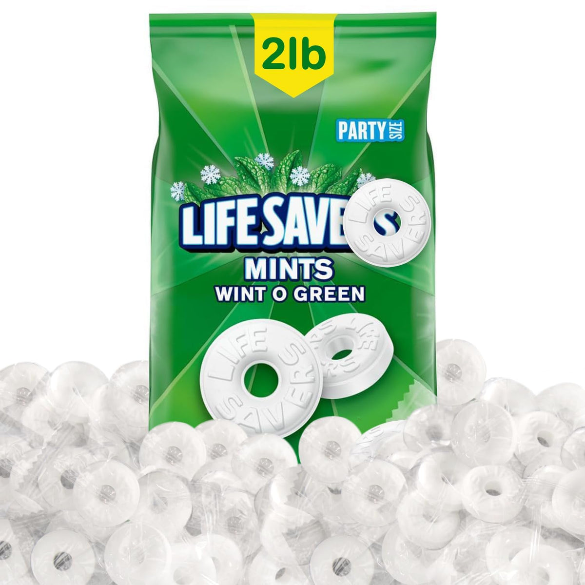 Mindy's Goodies Lifesavers Wint-O-Green mints bulk bag for sharing.