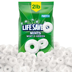 Mindy's Goodies Lifesavers Wint-O-Green mints bulk bag for sharing.