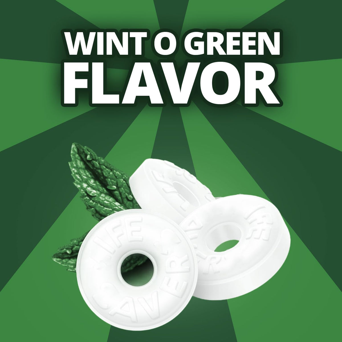 Mindy's Goodies Lifesavers Wint-O-Green mints individually wrapped for on-the-go freshness.