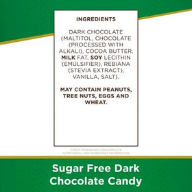 Mindy's Goodies sugar free dark chocolate caramel piece with silky caramel, great for keto snacks.