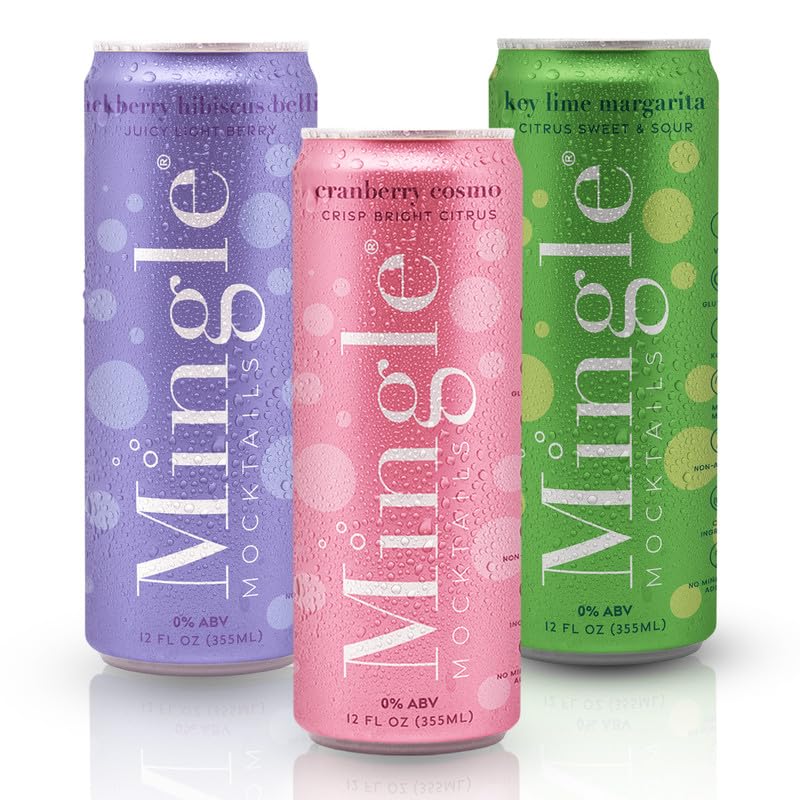 Mingle Mocktails Cranberry Cosmo can in the Variety Pack, perfect for celebrations.