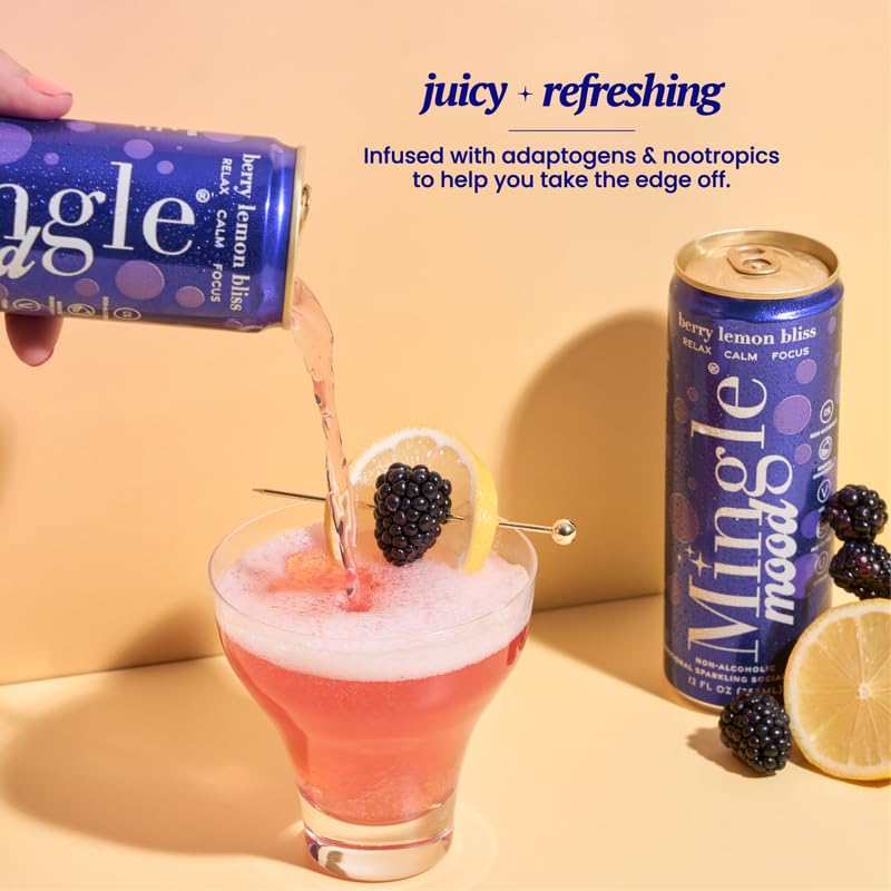 Mingle Sparkling Berry Lemon Bliss served for relaxed evenings or celebrations.