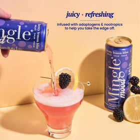 Mingle Sparkling Berry Lemon Bliss served for relaxed evenings or celebrations.