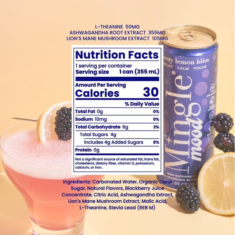 Mingle Sparkling Berry Lemon Bliss vegan, gluten-free formula for inclusive gatherings.