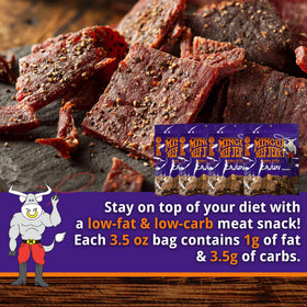 Hand-cut US beef texture highlights quality and authenticity