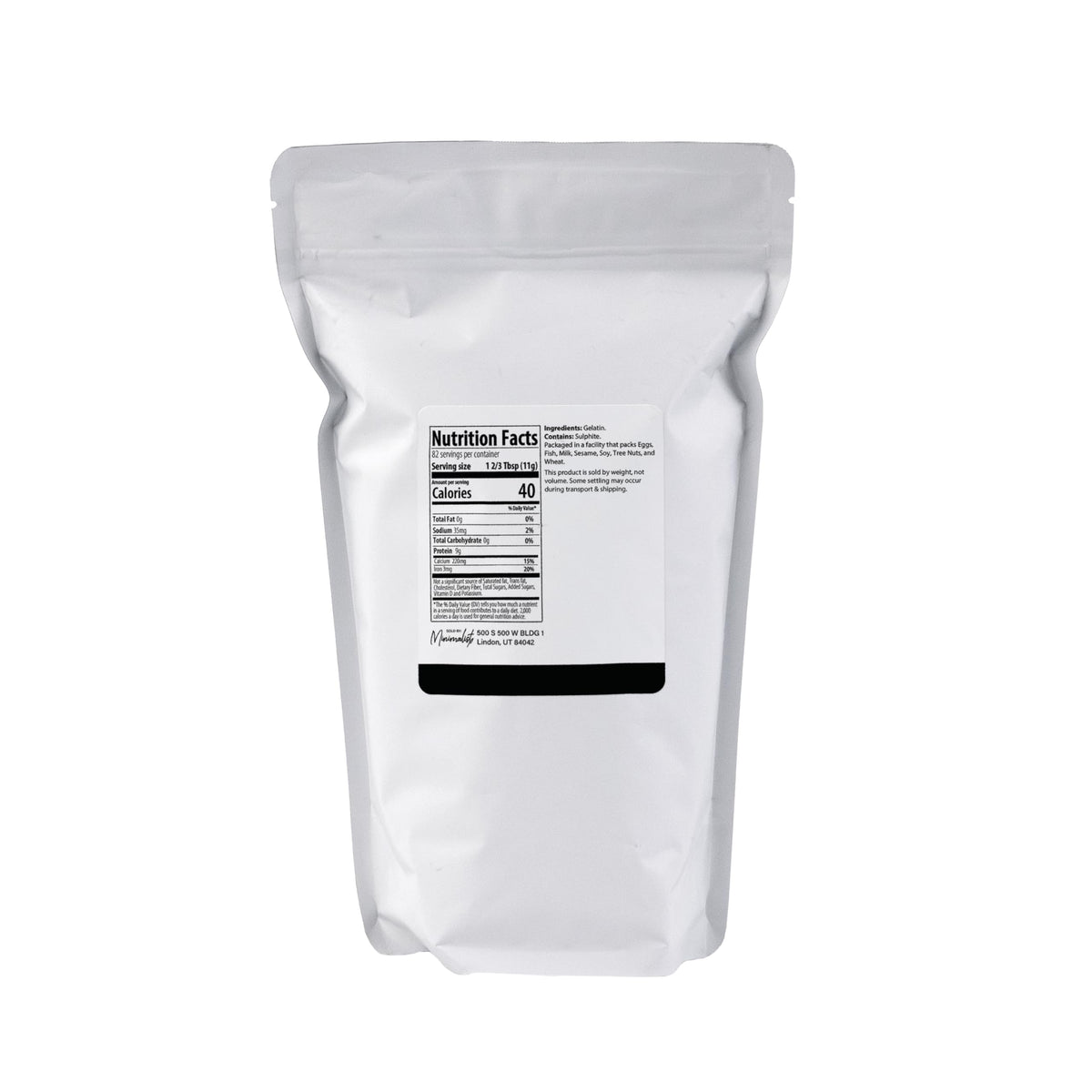 Pouring Minimalist Gelatin Powder to create smooth, professional-textured desserts.