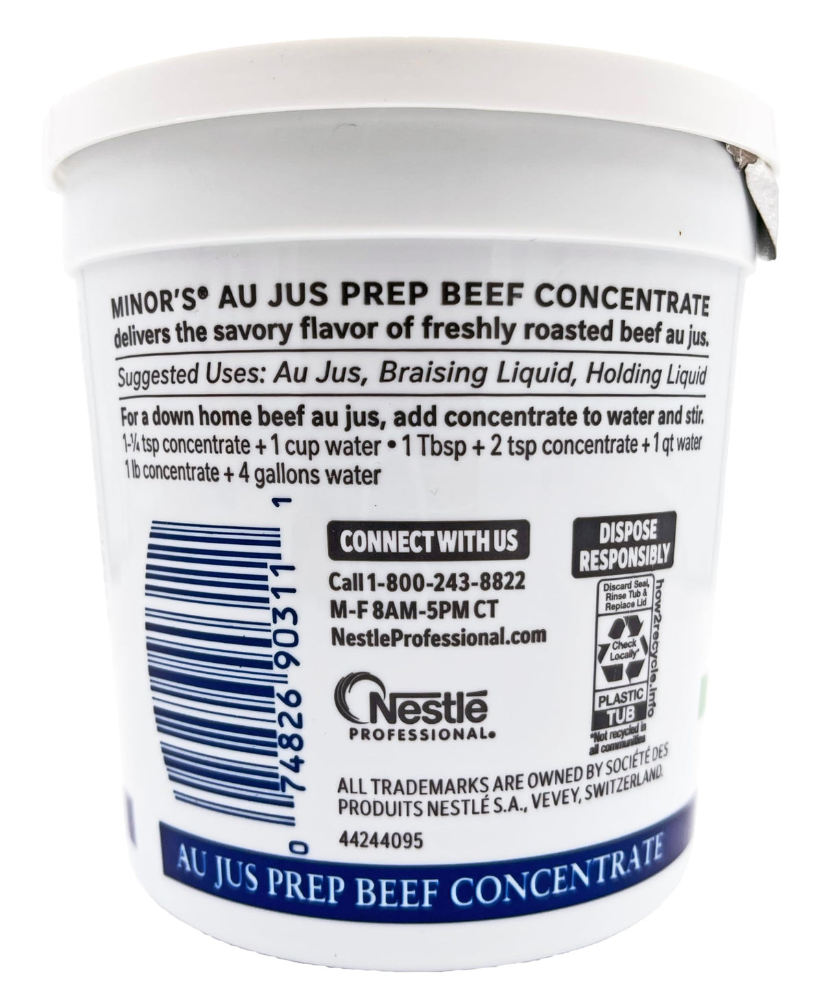 MINOR'S au jus on prime rib highlights natural beef flavor