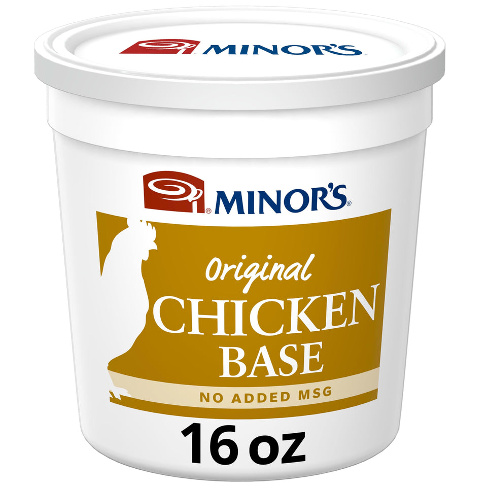 MINOR'S Chicken Base paste texture shows rich, versatile flavor for soups and sauces.