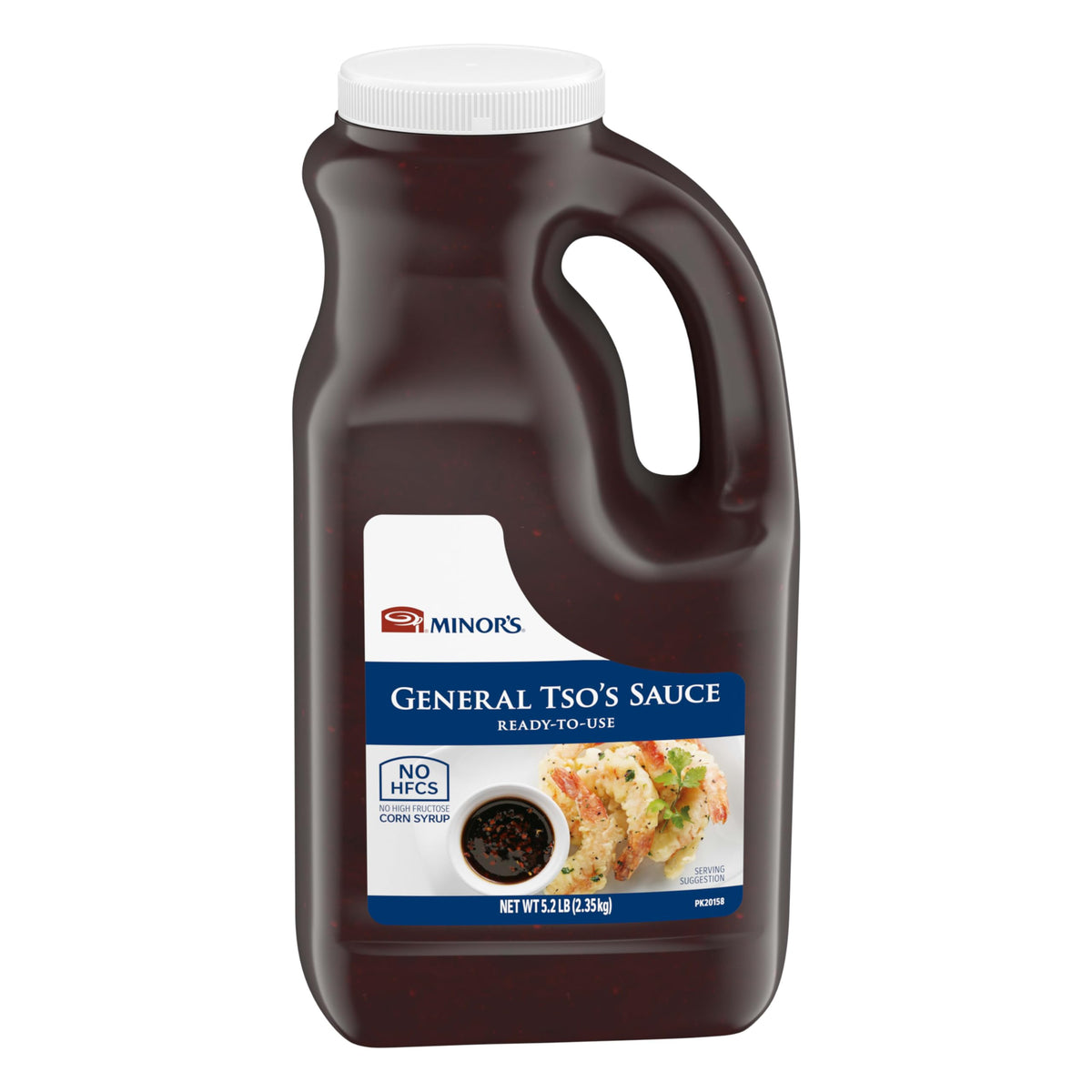 MINOR'S General Tso Sauce ambient jug shows space-saving packaging.