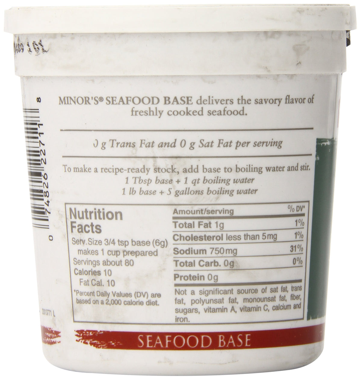 MINOR'S seafood base jar ready-to-use texture speeds kitchen prep.