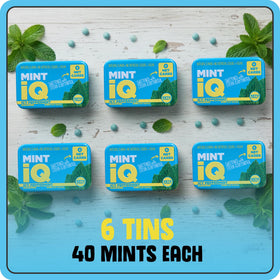 Mint IQ Icy Peppermint Mints are vegan and naturally flavored.