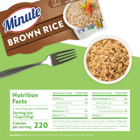 Minute fluffy fully cooked rice suitable for breakfast, lunch, or dinner.