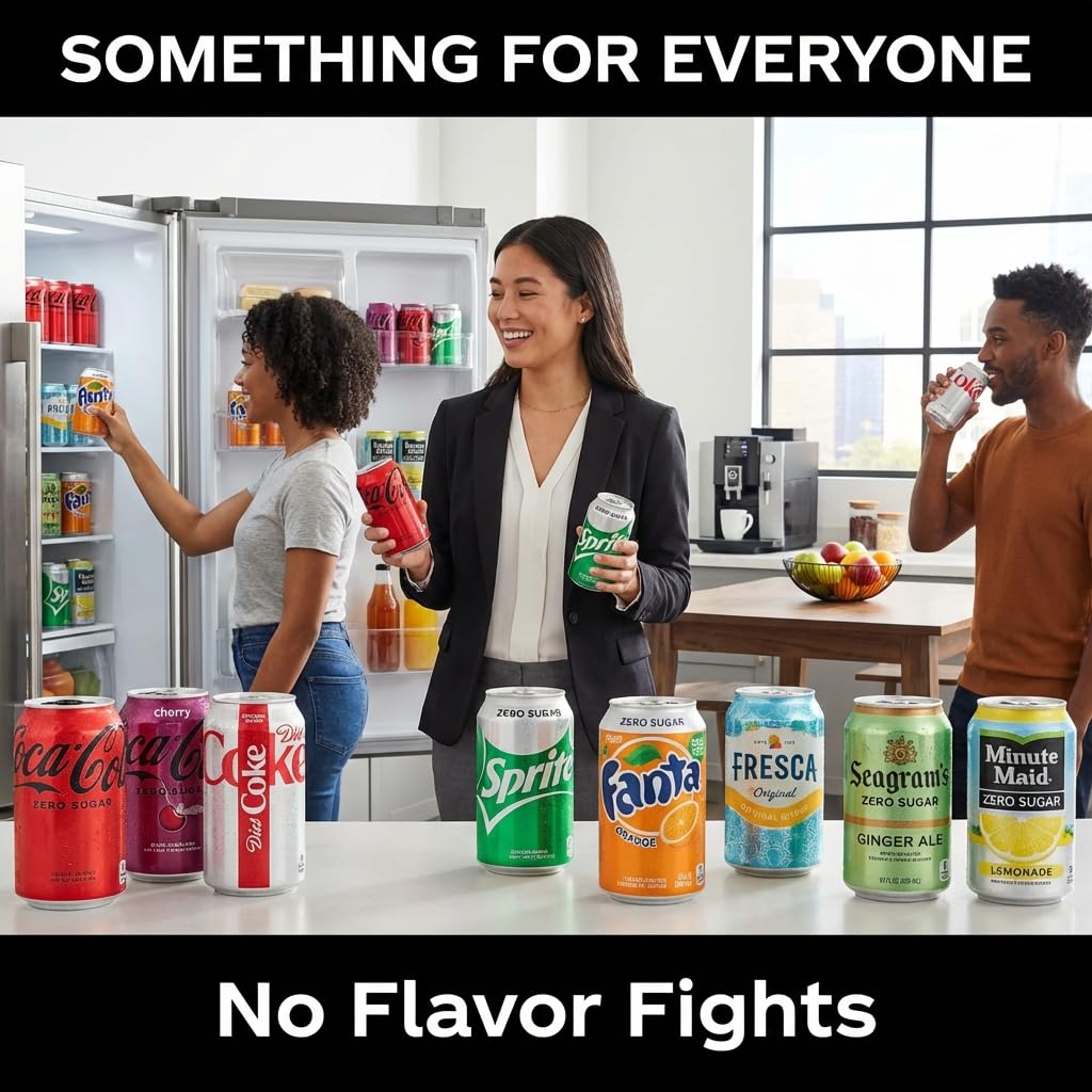 Minute Maid Zero Sugar Lemonade cans in cooler-ready setup for easy serving