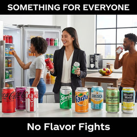Minute Maid Zero Sugar Lemonade cans in cooler-ready setup for easy serving