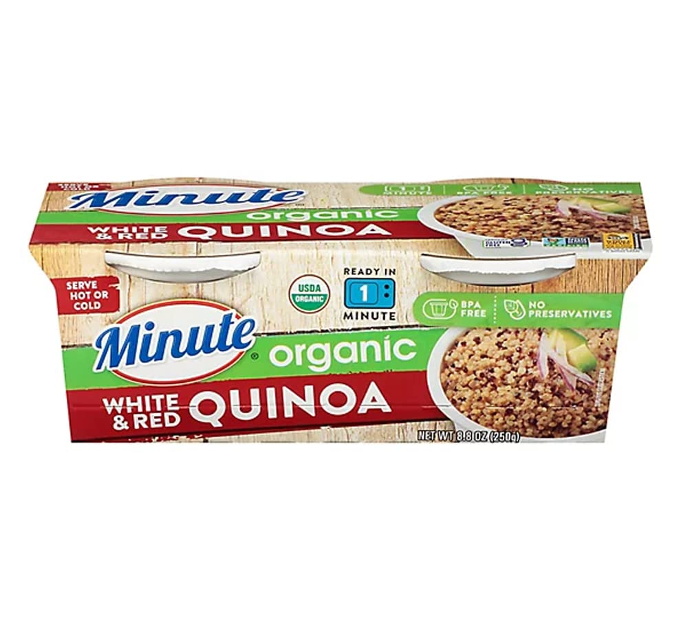 Minute Ready to Serve red quinoa cup with nutty flavor for fast meals.