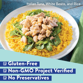 Open Minute Ready-to-Serve yellow rice cup ready to enjoy as a convenient snack.