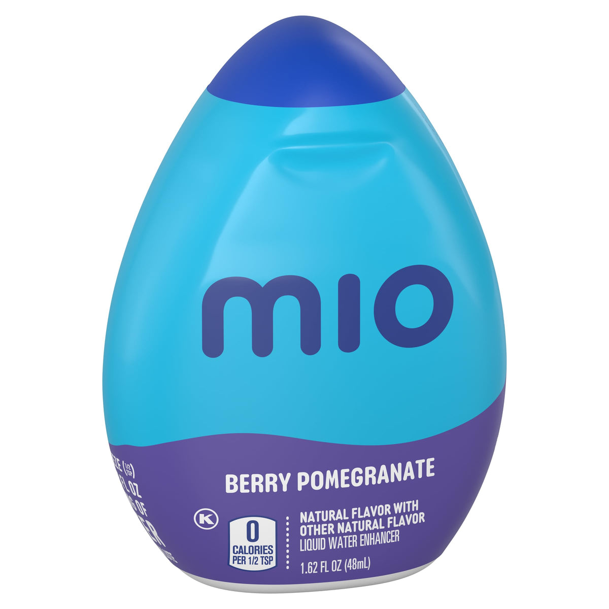 Mio Berry Pomegranate being squeezed to flavor a glass