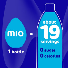 Berry splash effect with Mio flavor over a glass