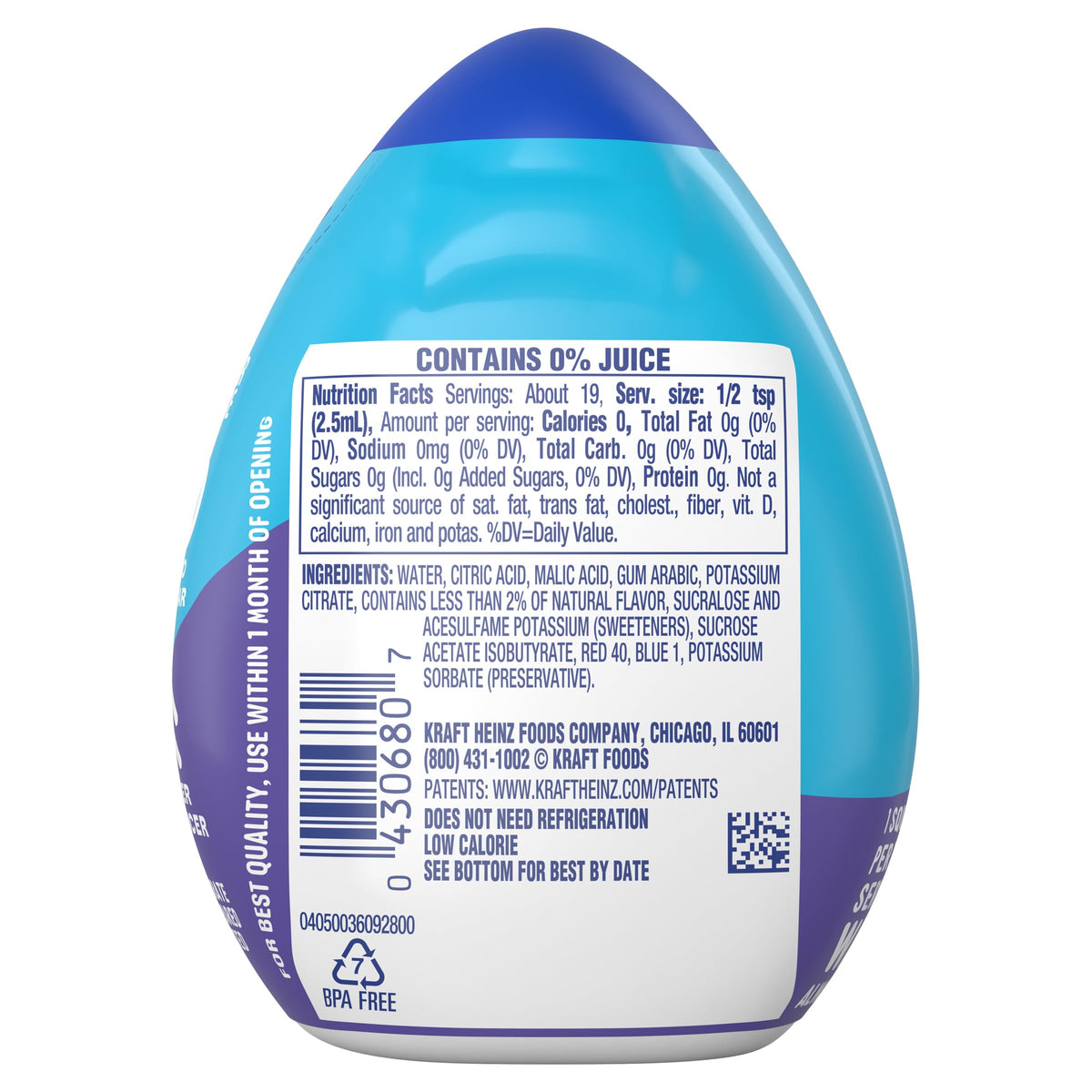 Mio Berry Pomegranate zero calorie flavor drops for everyday hydration