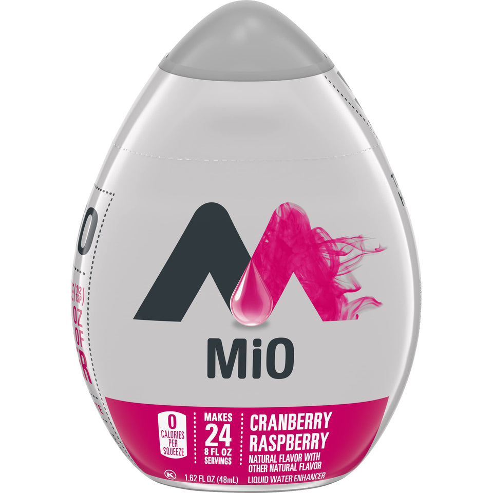 Mio Cranberry Raspberry bottle pour adds quick zero calorie flavor to water