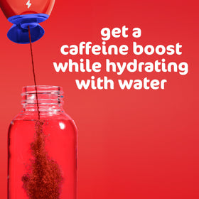 Mio Energy on-the-go use shows easy squirt into a bottle.