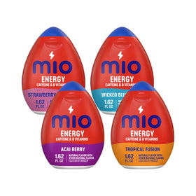 Mio Energy Strawberry Pineapple Smash bottle provides a refreshing, sugar-free hydration boost.