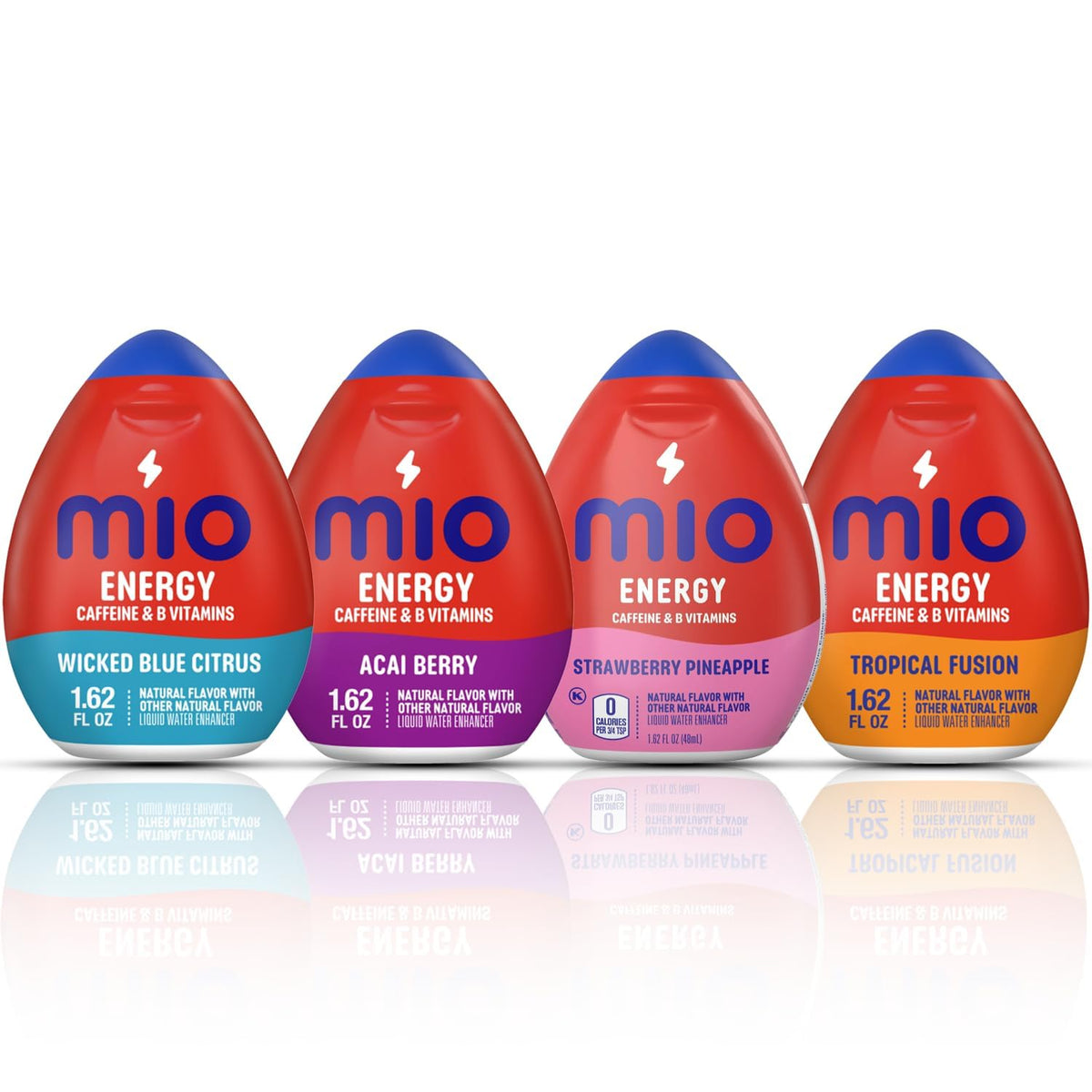 Mio Energy Wicked Blue Citrus bottle pour for a zesty flavor boost.