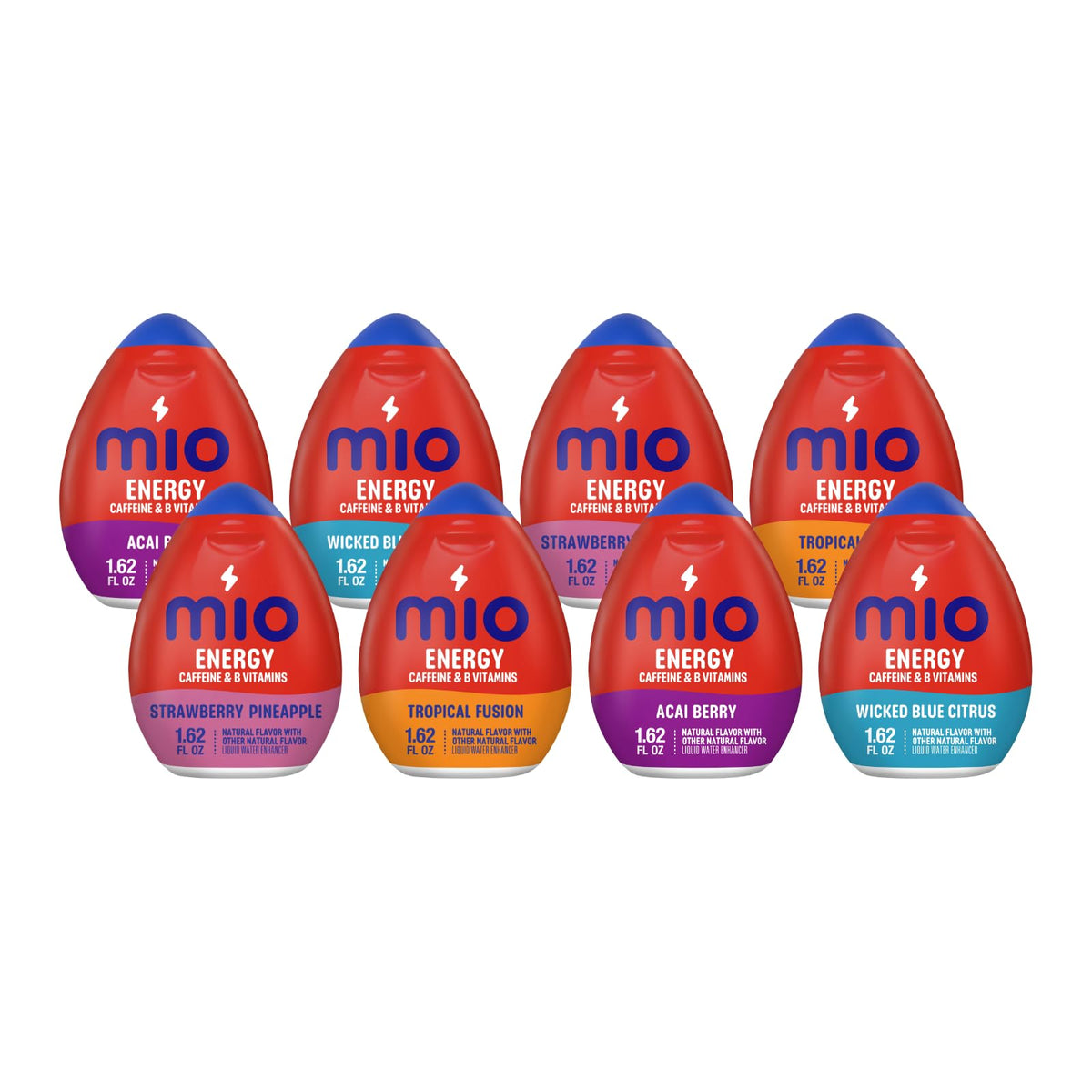 Mio Energy Water Enhancer Strawberry Pineapple Smash bottle; on-the-go flavor.