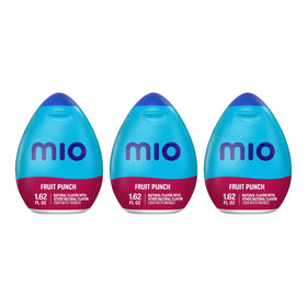 Mio Fruit Punch three-pack bottles offer portable, zero-calorie flavor.