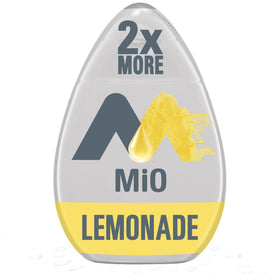 Mio Lemonade bottle pours into water for a crisp, refreshing citrus boost.