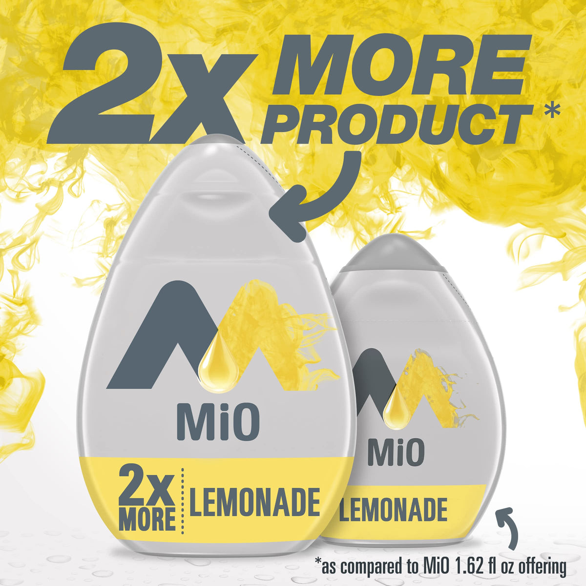 Mio Lemonade drops dispense sweetness with zero calories, ideal for daily water.