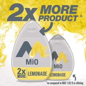 Mio Lemonade drops dispense sweetness with zero calories, ideal for daily water.