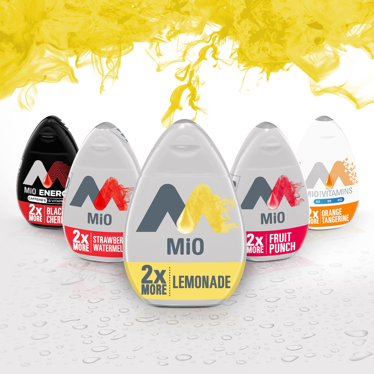Mio Lemonade packaging in a purse-ready pouch communicates convenience.