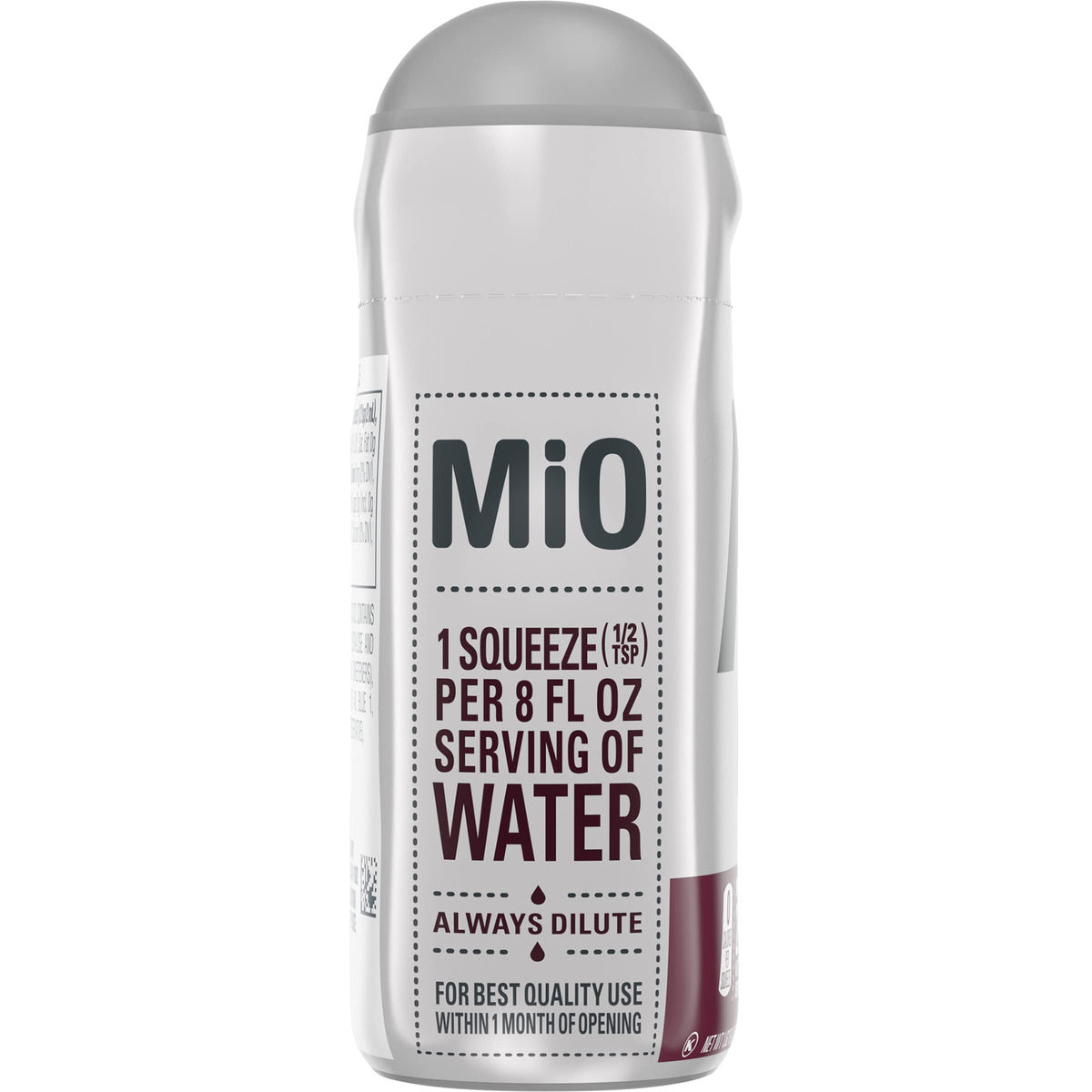 Mio Cherry Blackberry flavor mix enhances cold water refreshment.