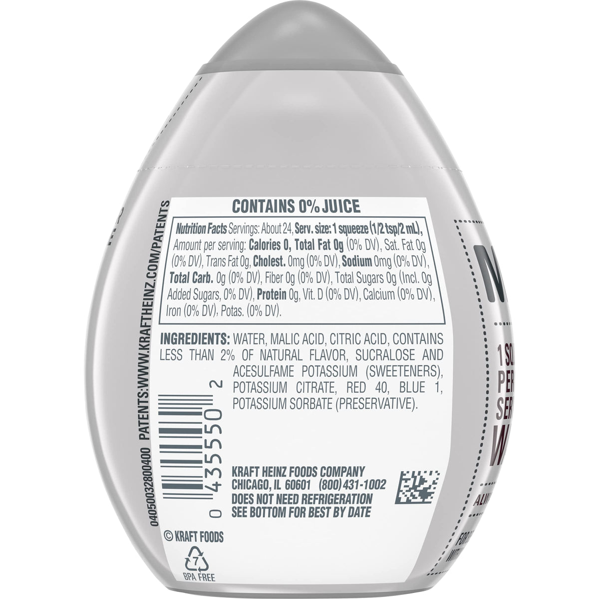 Mio Cherry Blackberry 6-pack front view highlights a quick hydration flavor kit.